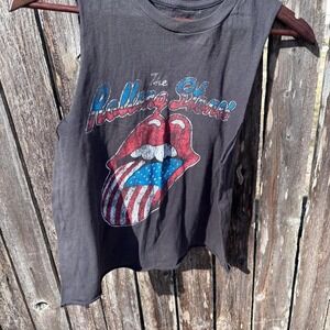 vintage style Rolling Stones women's cropped T-Shirt size small